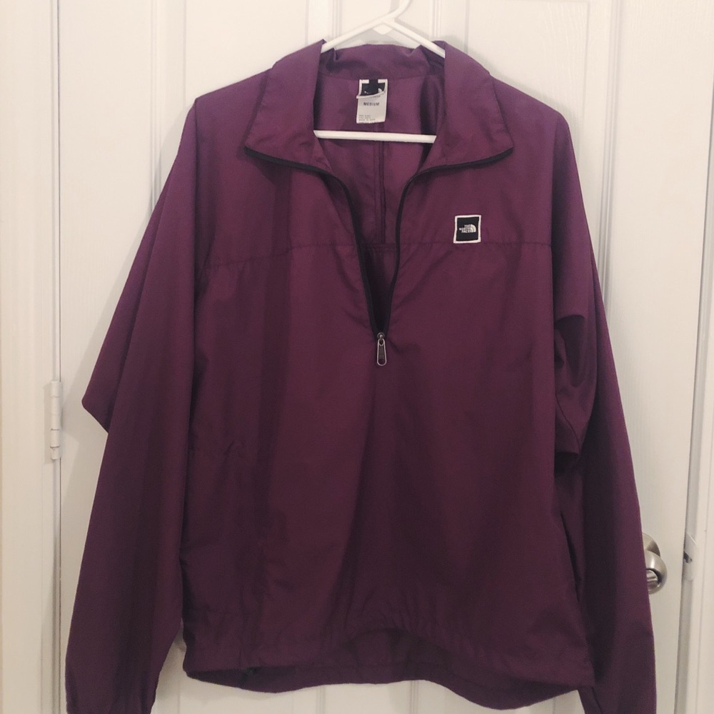 Purple North Face Windbreaker Pullover